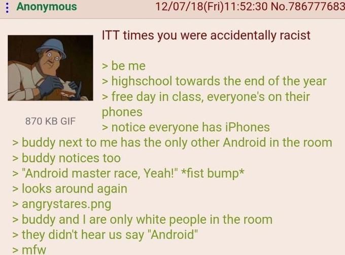 Guess phone operating systems correlate with race