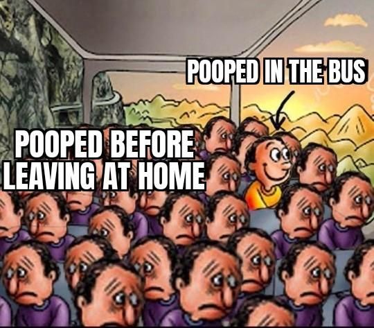 They're jealous because they got no poop left