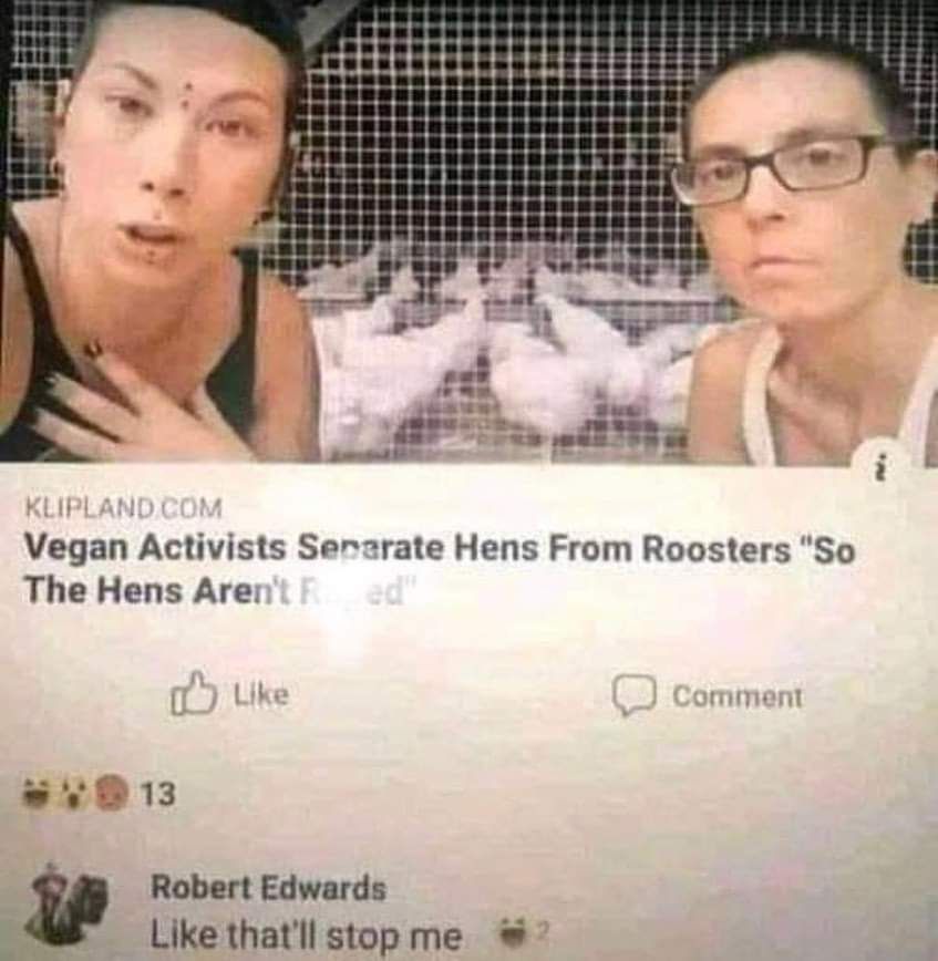 Feminem up in here projecting her gender bullshit onto birds