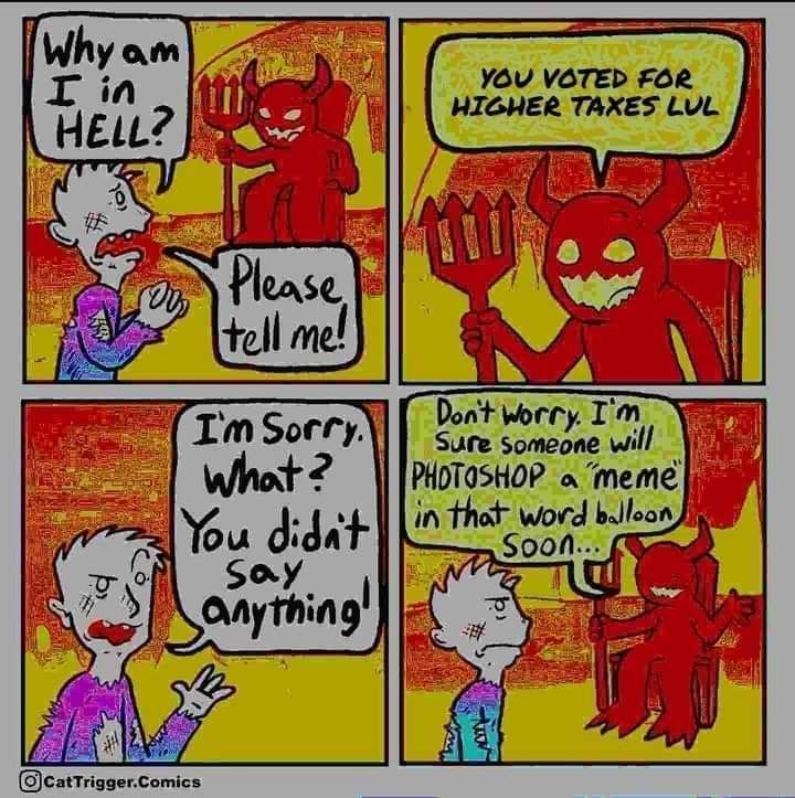 Plot twist: it was church taxes, and they used them to build hell because it's part of Christianity