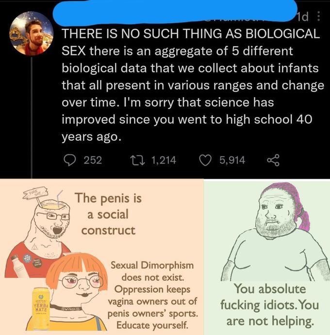 When nobody wants to touch your "biological data" so you make up so bio fanfic