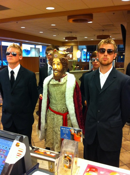 The Burger King visits the McPalace