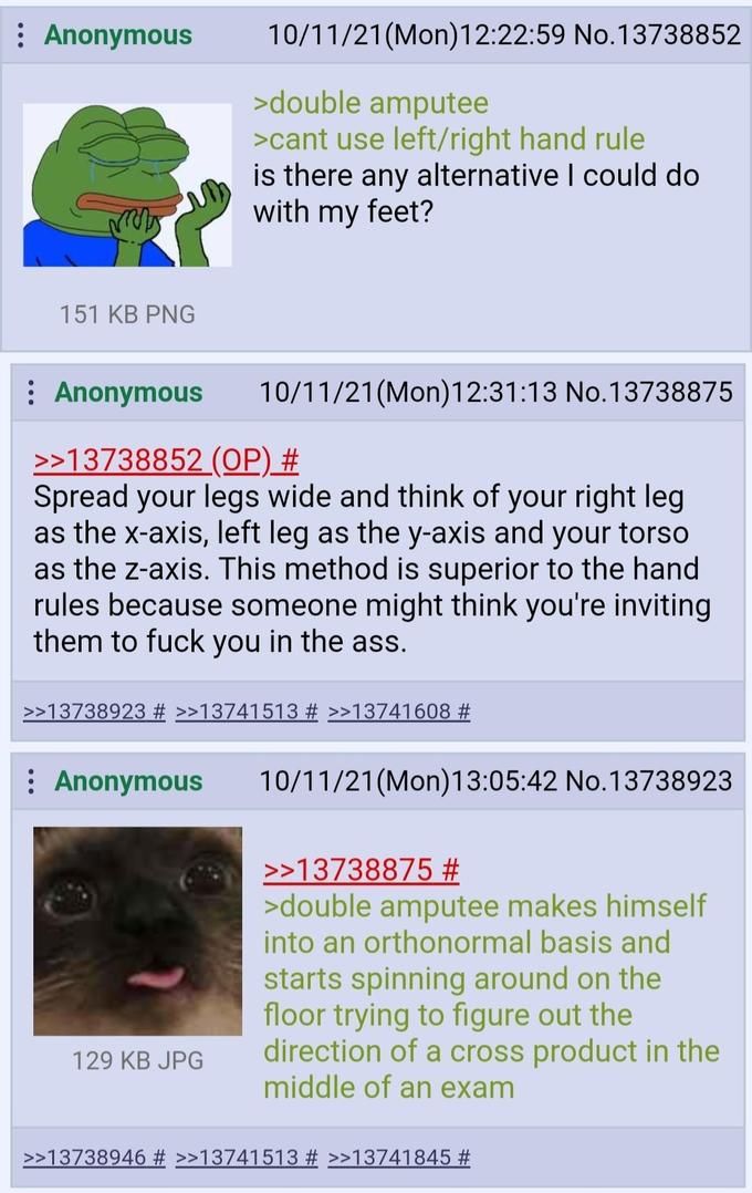 Just imagine the hand, or did you also have a lobotomy?