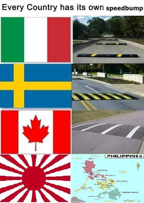 Every country has it's own speedbump
