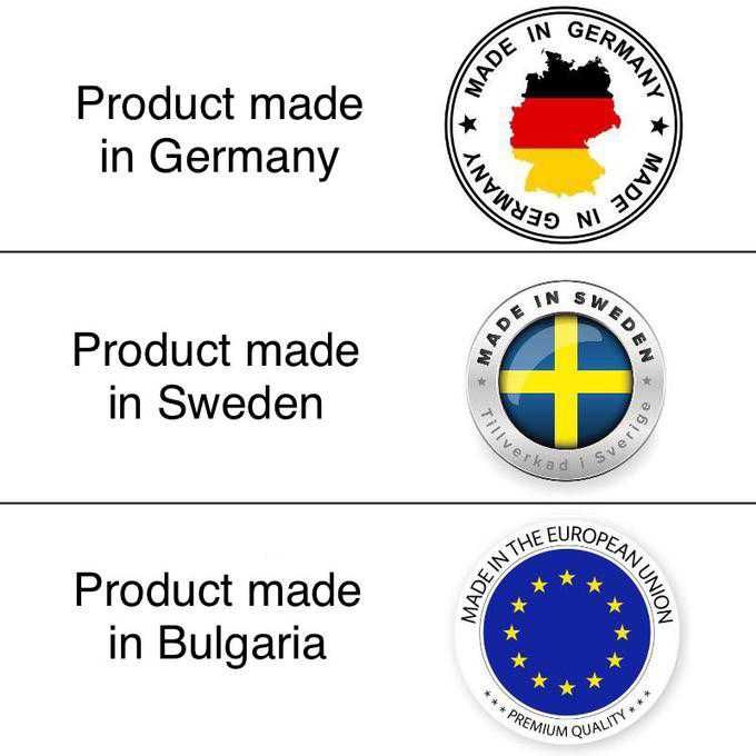 The "made in Romania" one is just the "Made in Germany" one