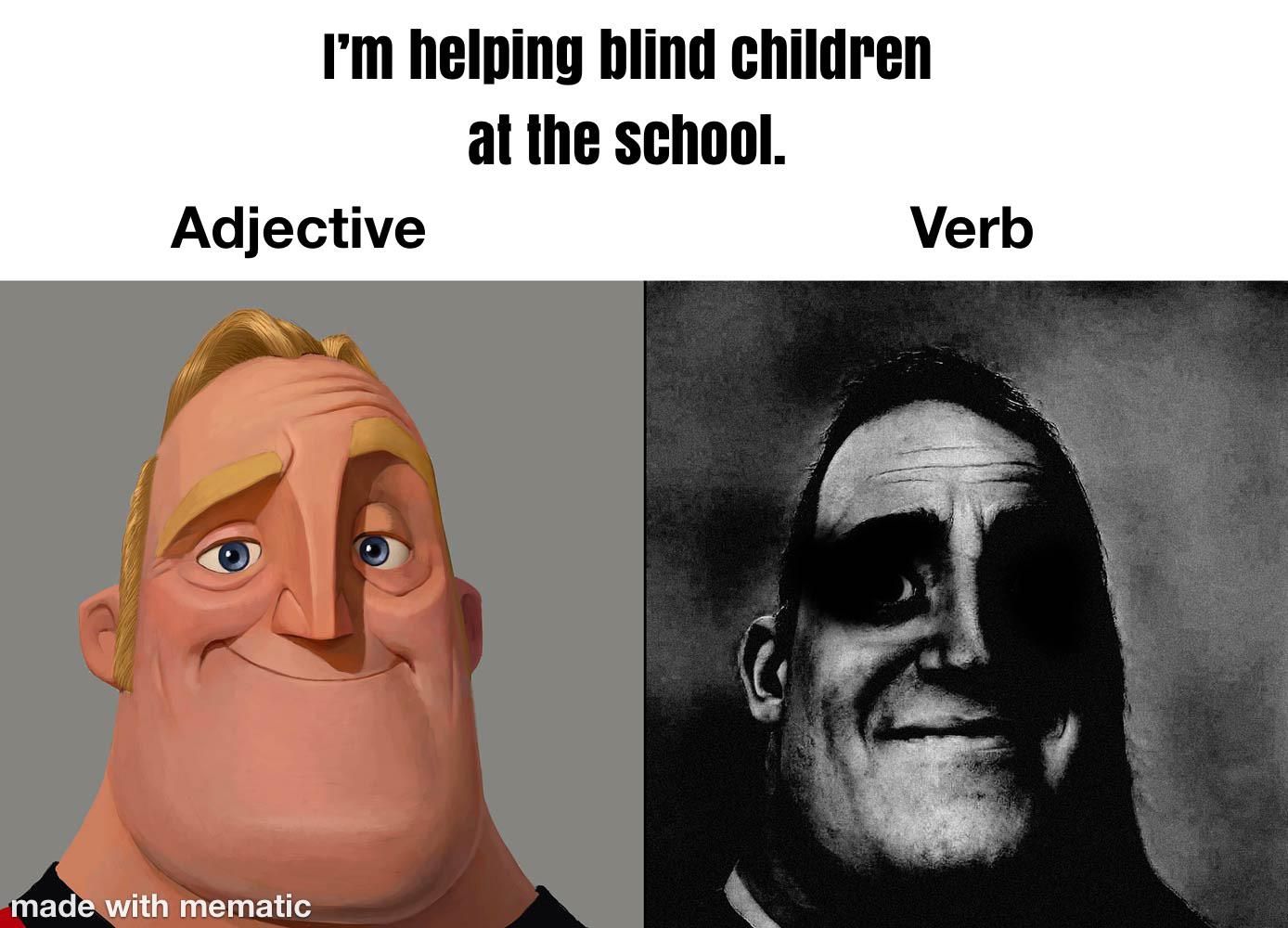 Blind students