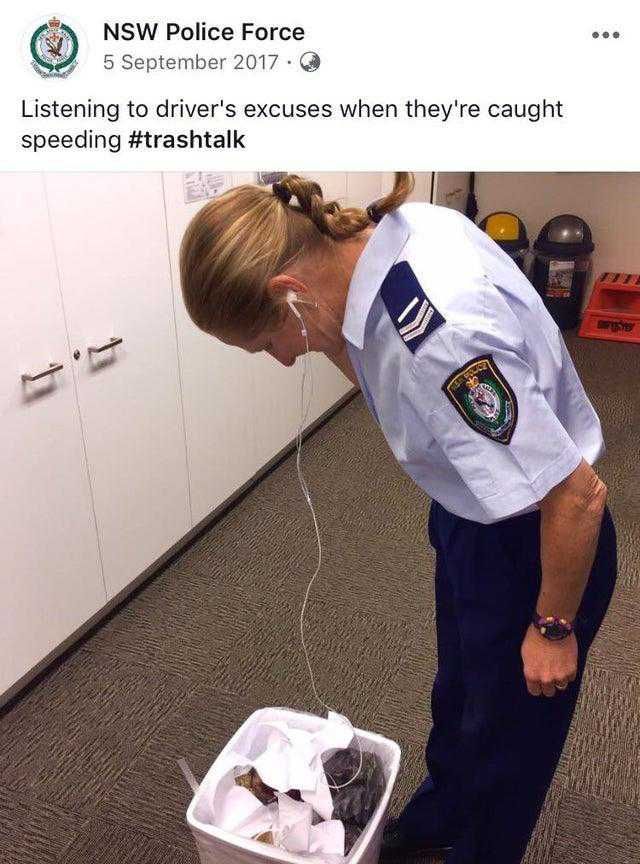 Why even make up an excuse, nowhere in the law does it say that anyone cares