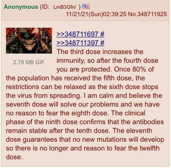 anon believes in the second dose