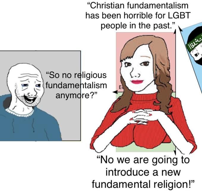 Alternatively you can elevate any aspect of your lifestyle to a religion replacement