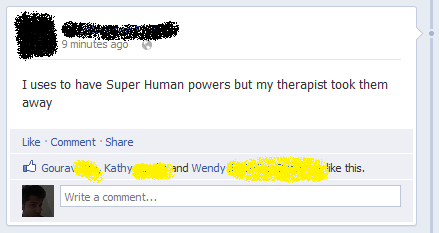 I used to have Super Human Powers...