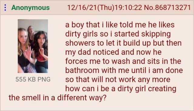 femanon wants to be dirty