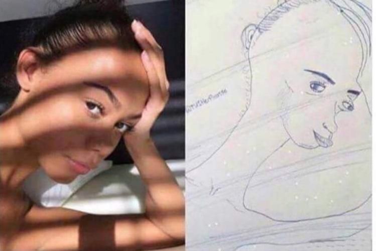 She said the only reason she fell in love with me was because they told her I can draw very well. Please rate my drawing before I show her.