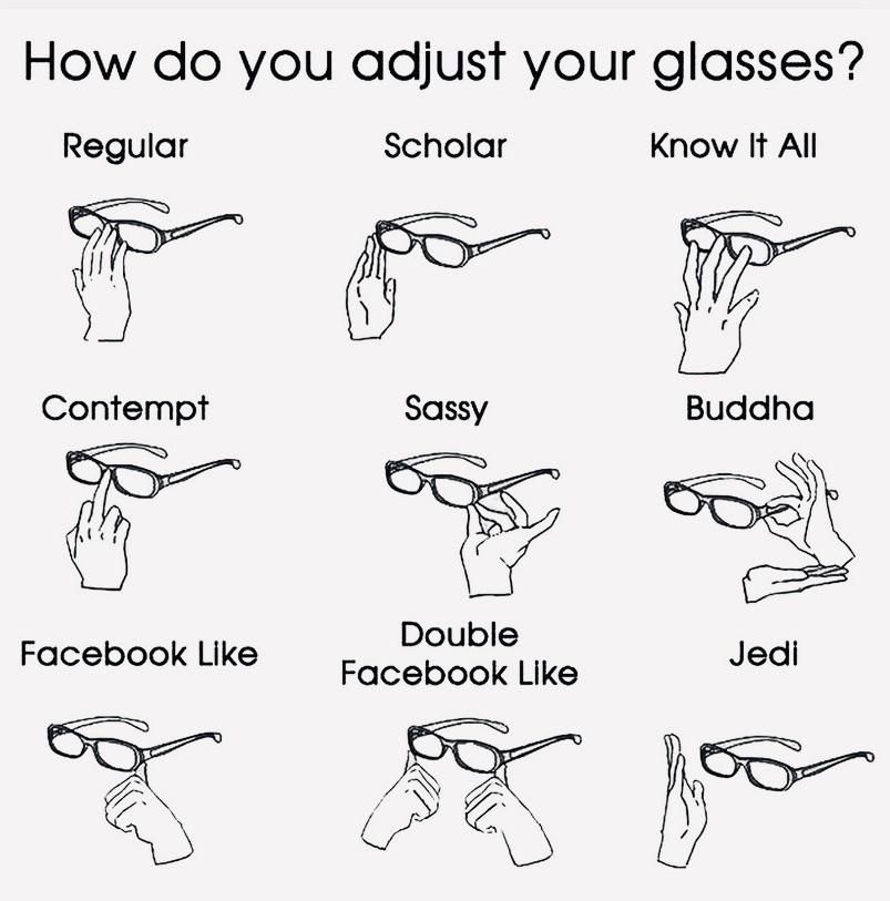 How to YOU adjust you’re glasses