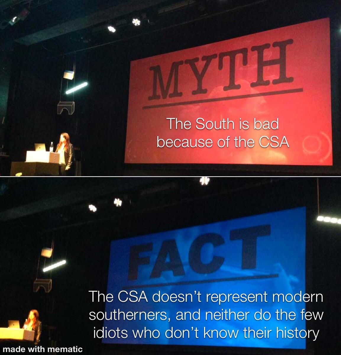 Please don’t use the CSA for unjust south-bashing. It’s dumb and makes you look dumb