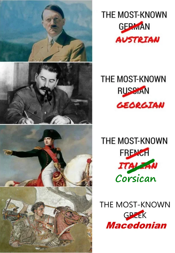 Napoleon wasn't Italian...
