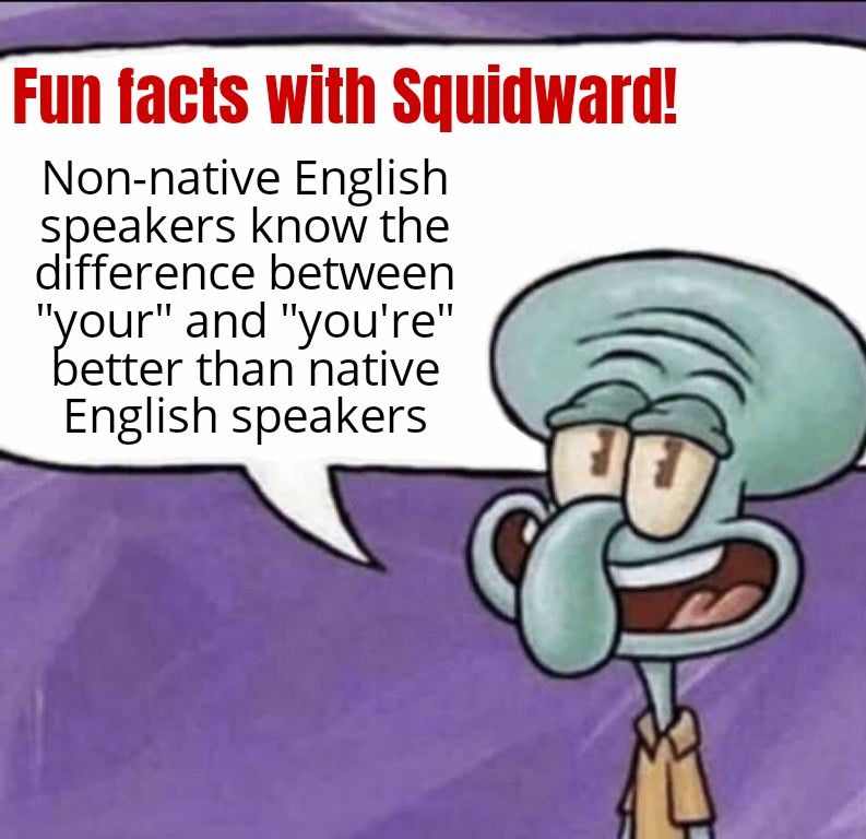 Squidward spitting facts