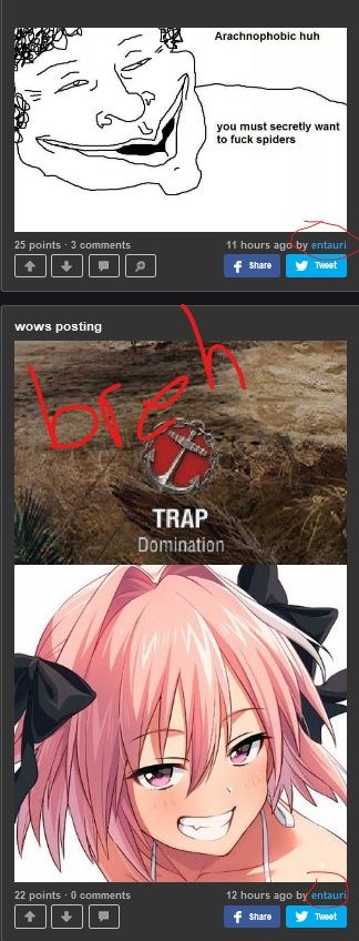 brehs what do u think entauri thinks about when watching all that trap porn