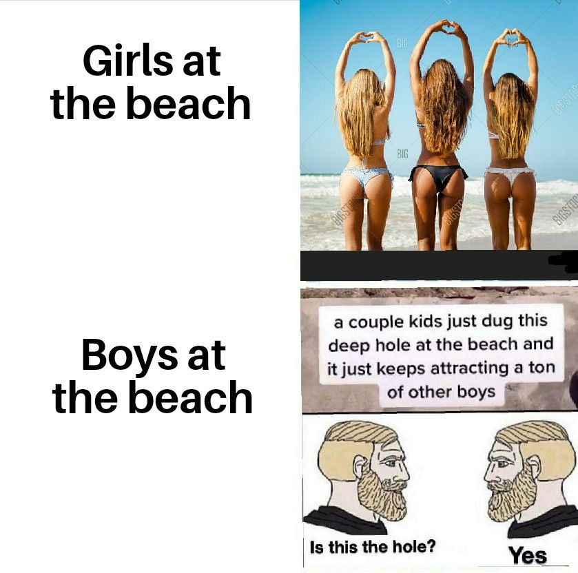 How do you not dig a hole at the beach?