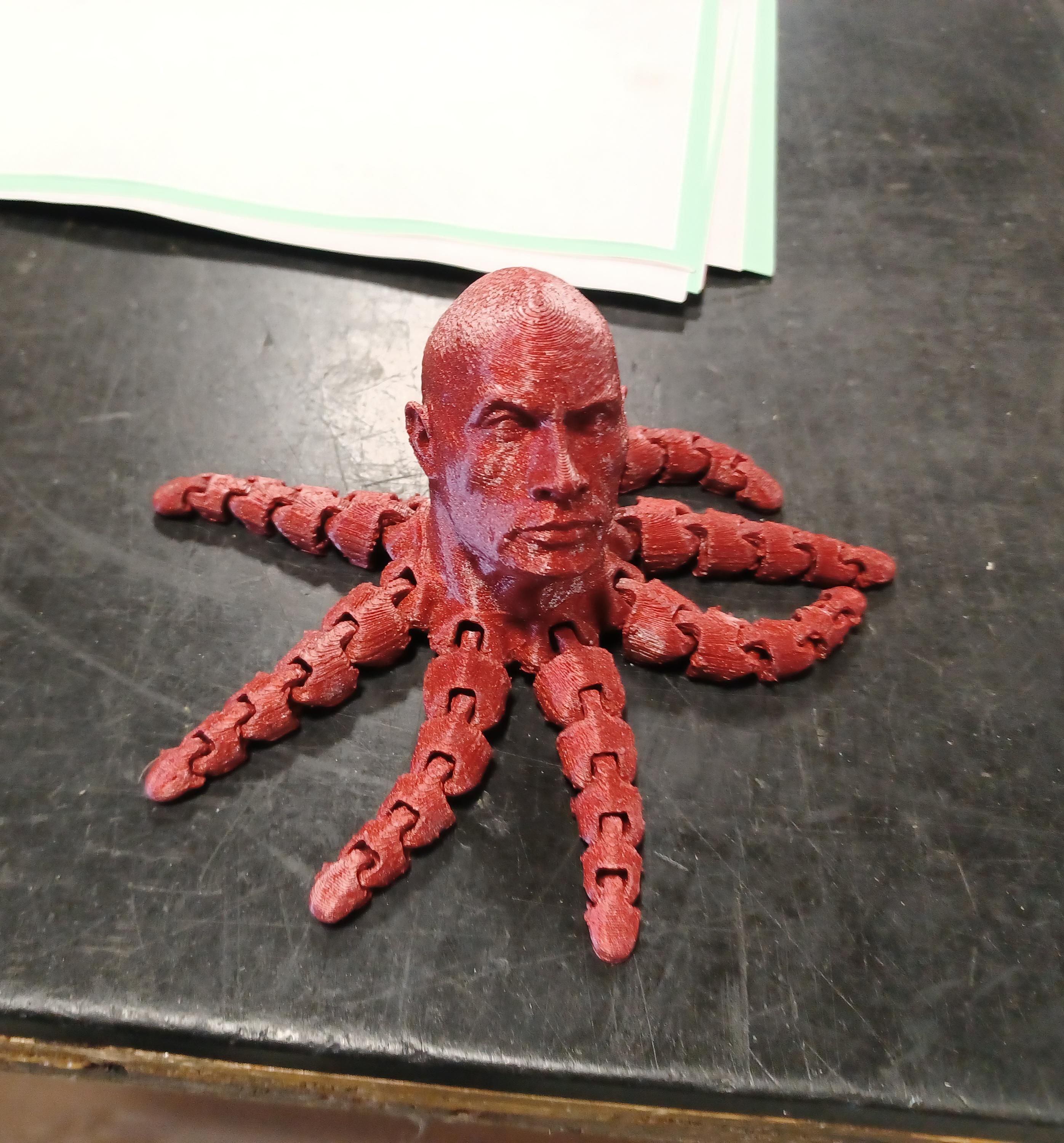 A buddy at work 3D printed The Rocktopus