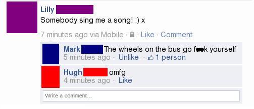 The wheels on the bus...