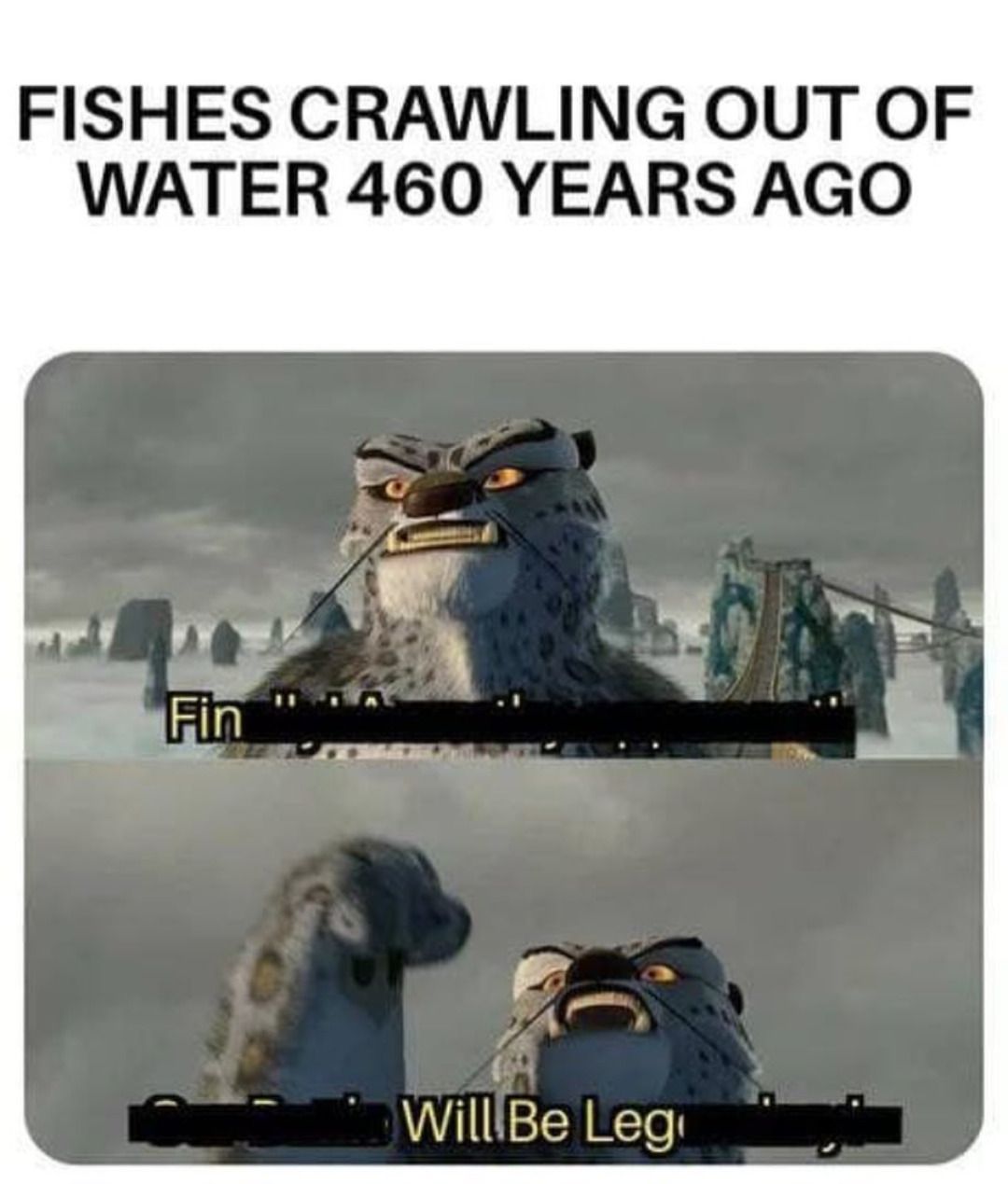 damn fish evolved during Da Vinci's time