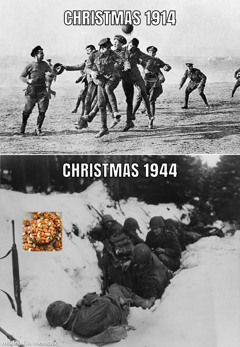 Went from “We were all brothers” to “Facing their forces alone” real quick. Happy holidays!