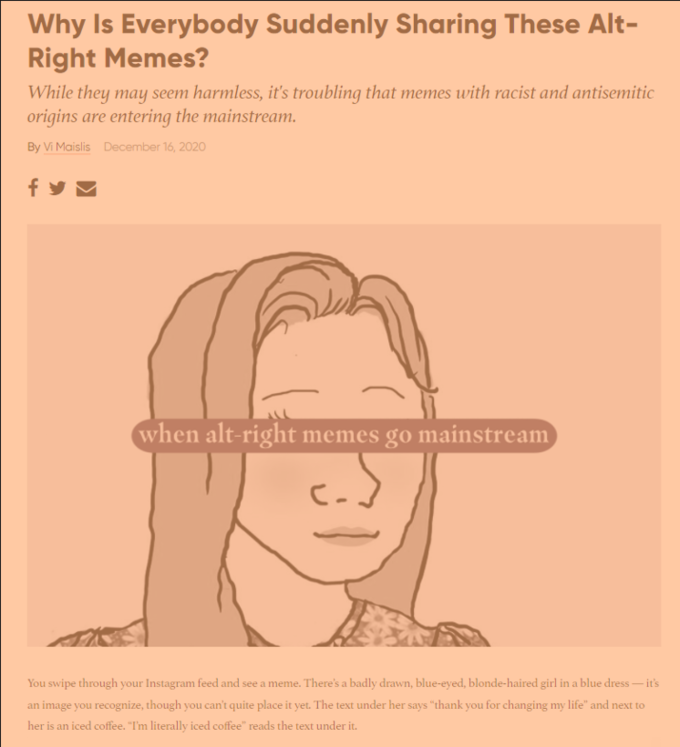 Maybe it's because everything right of Trotsky is considered alt-right nowadays