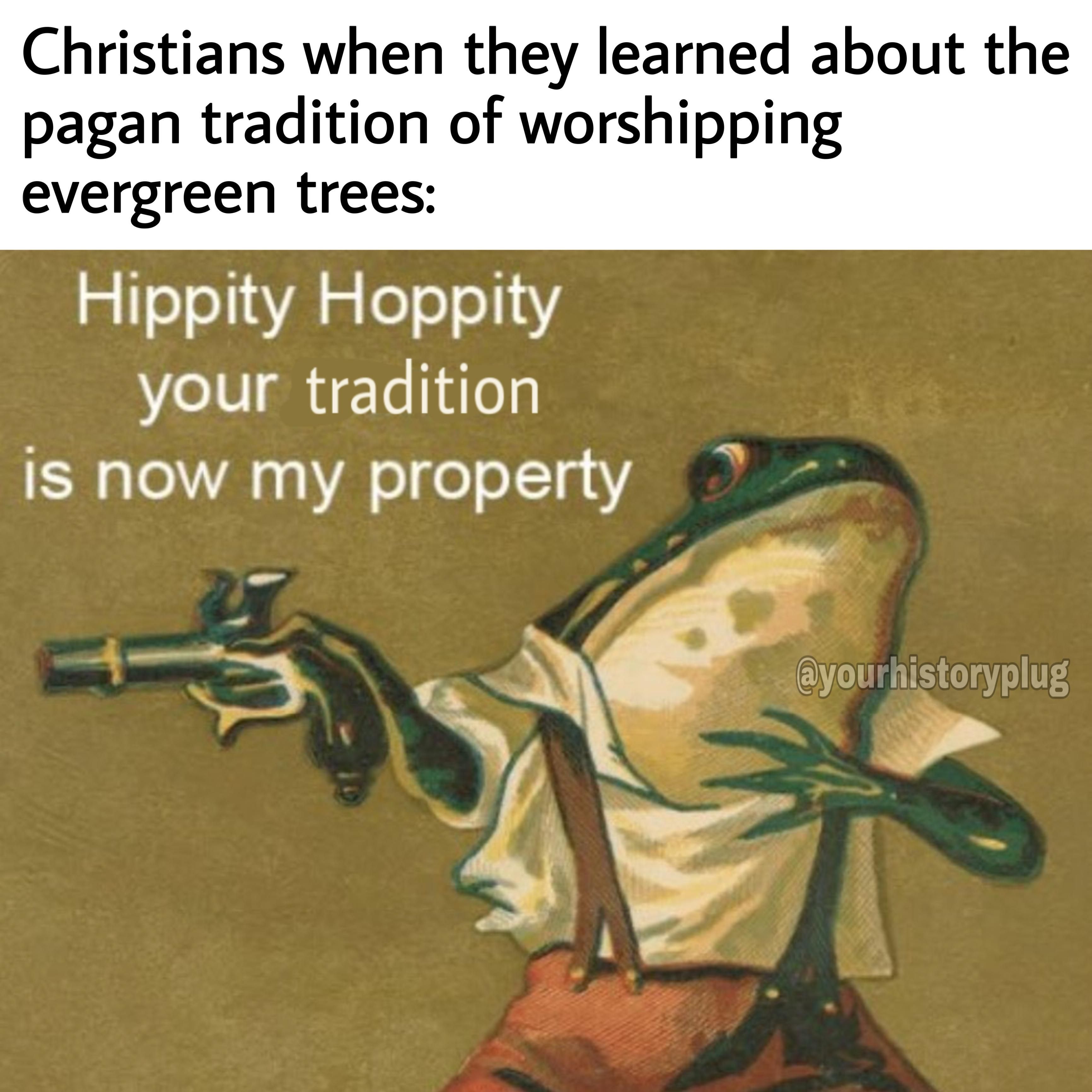 Christmas tree is just a fragment of a past religion