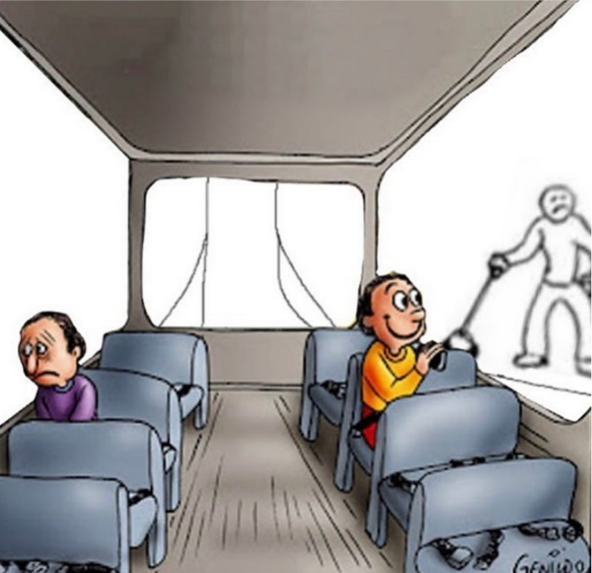 You, the viewer, are experiencing the most valid trauma in the trolley problem