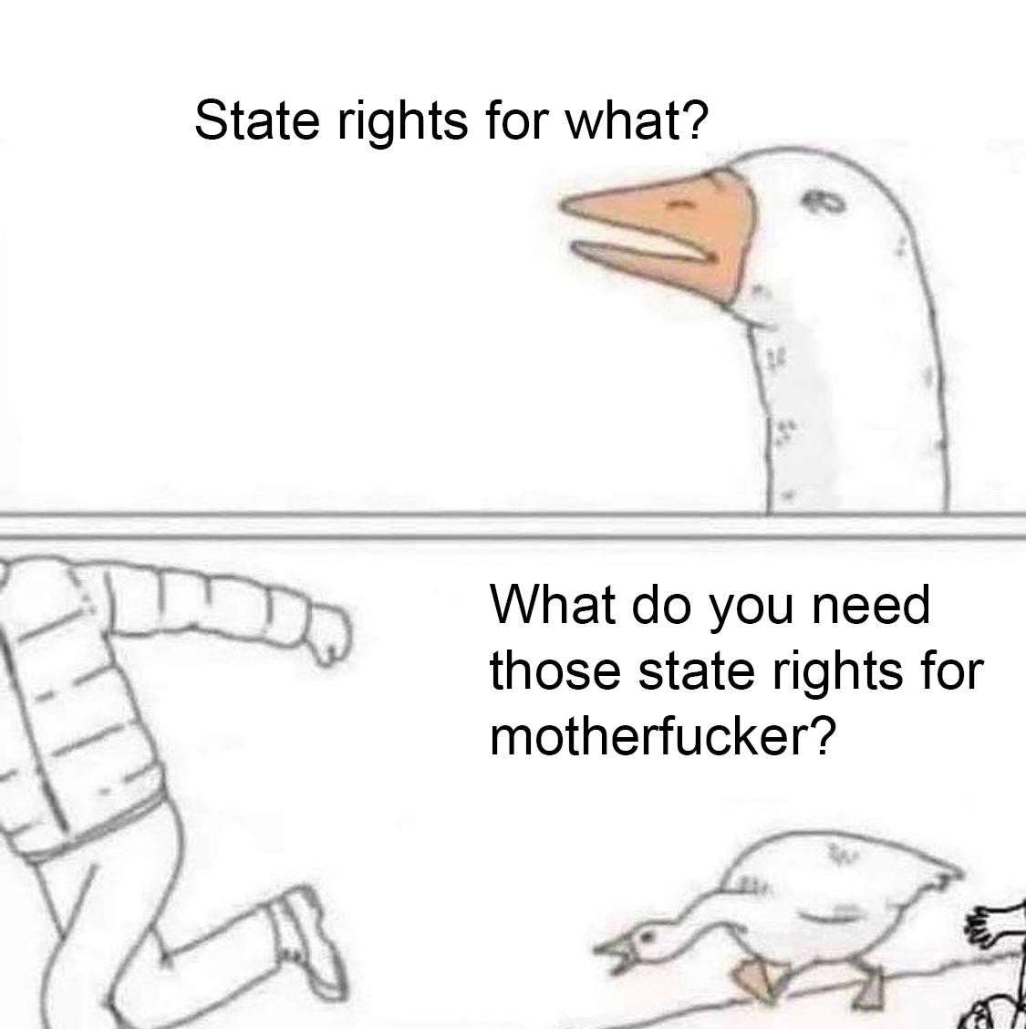 The Secession is for ... uh. .. uh.. state rights!
