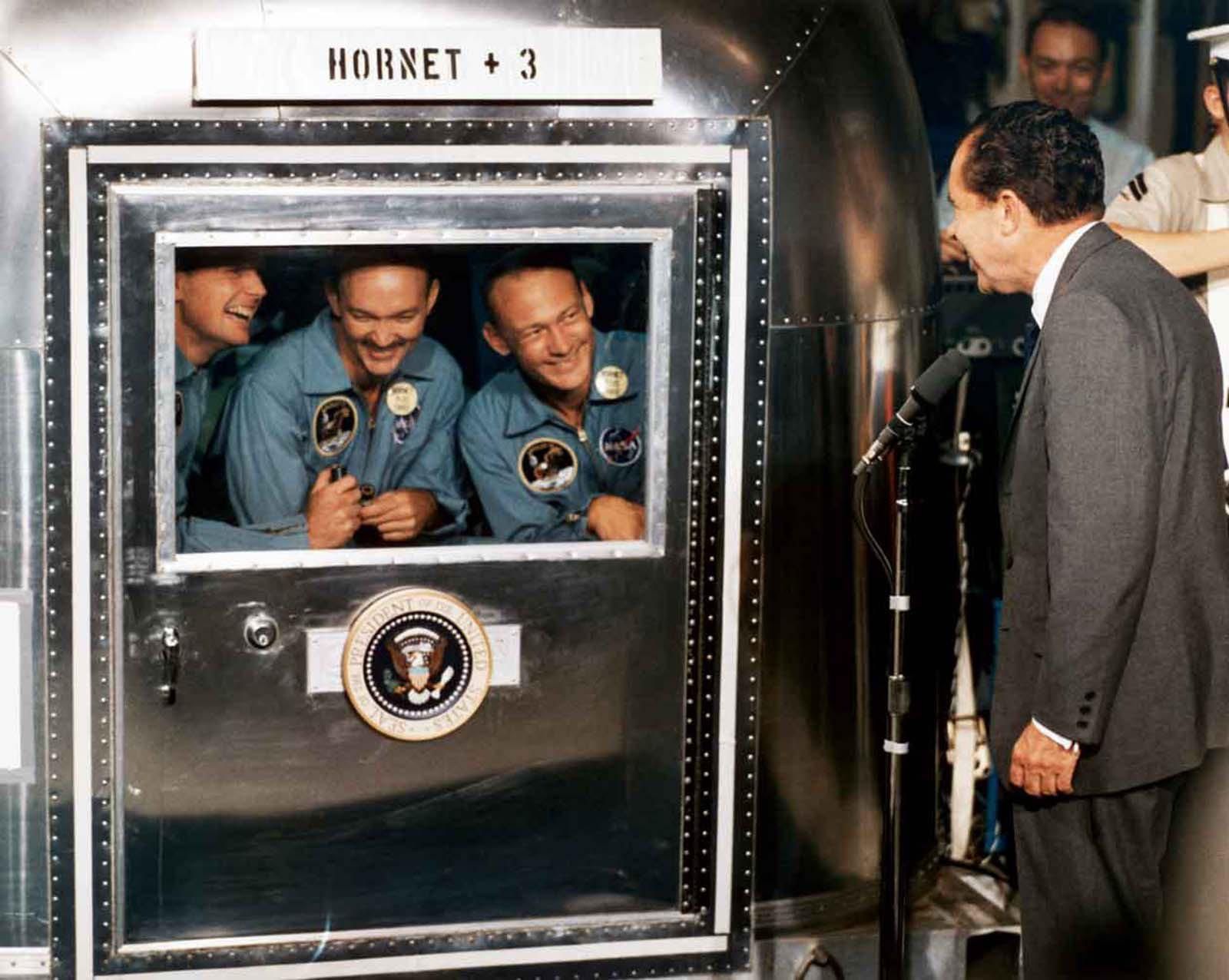 Apollo 11 astronauts in Quarantine after catching Covid on the Moon,