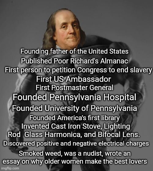 Does it get any more based than Ben Franklin?