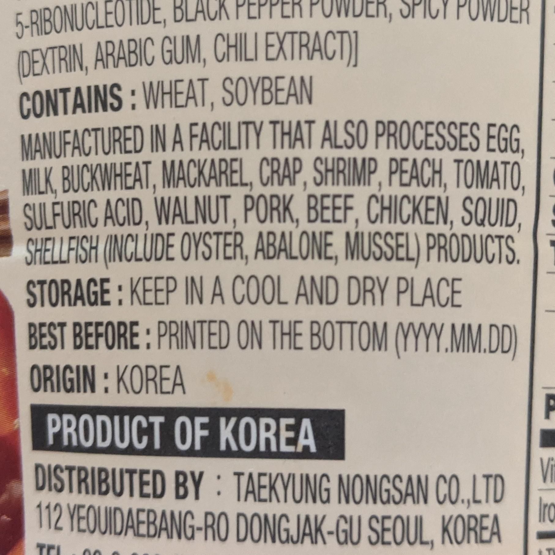 I'm sorry, manufactured in a facility that also processes what?