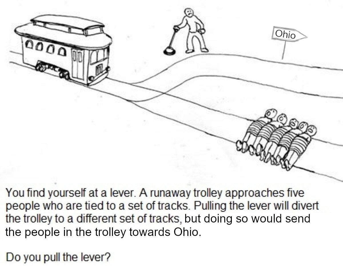 Trolley problem: Ohio edition
