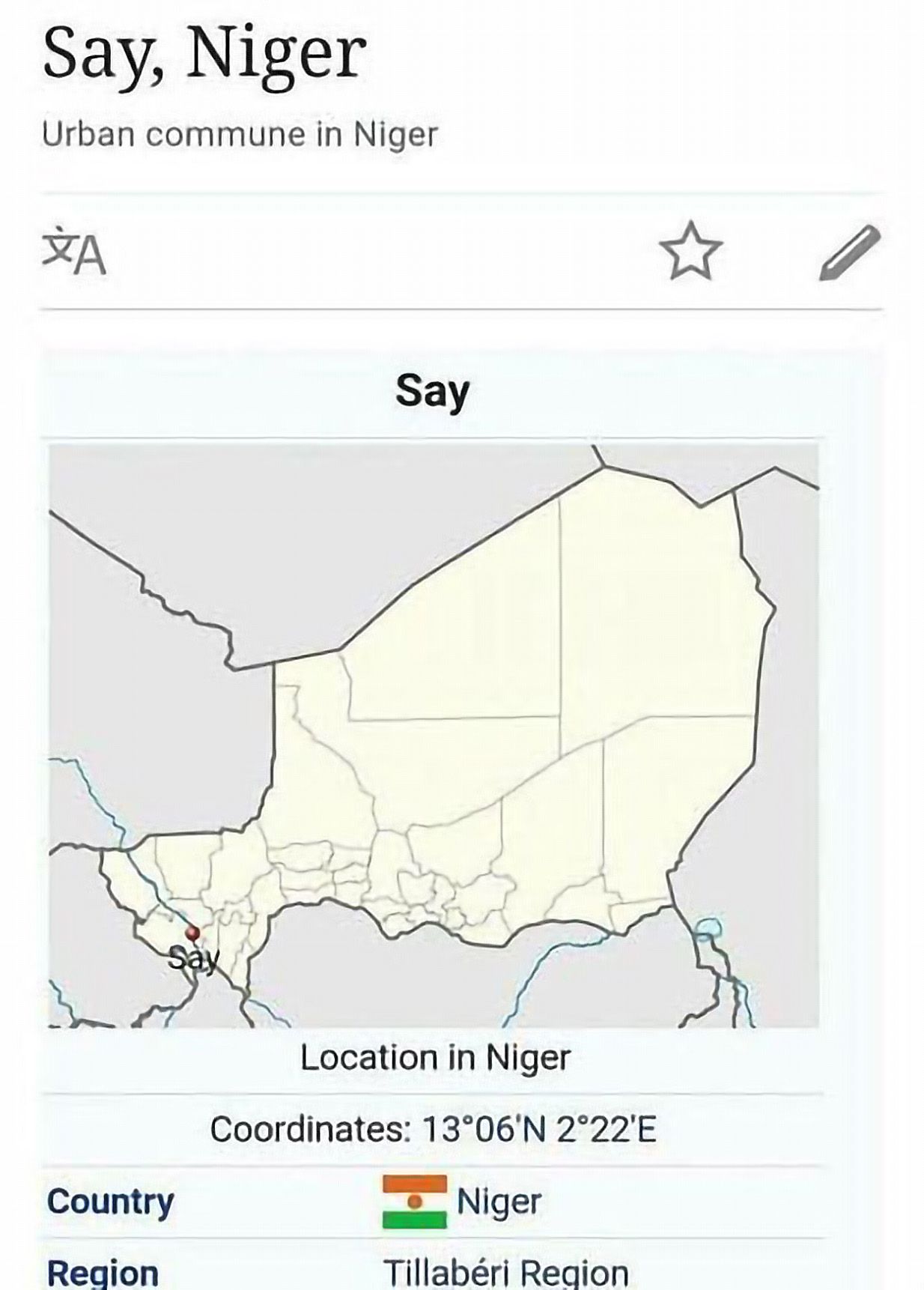 say it