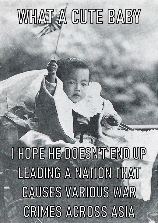 Memes aside, baby Hirohito looks really cute