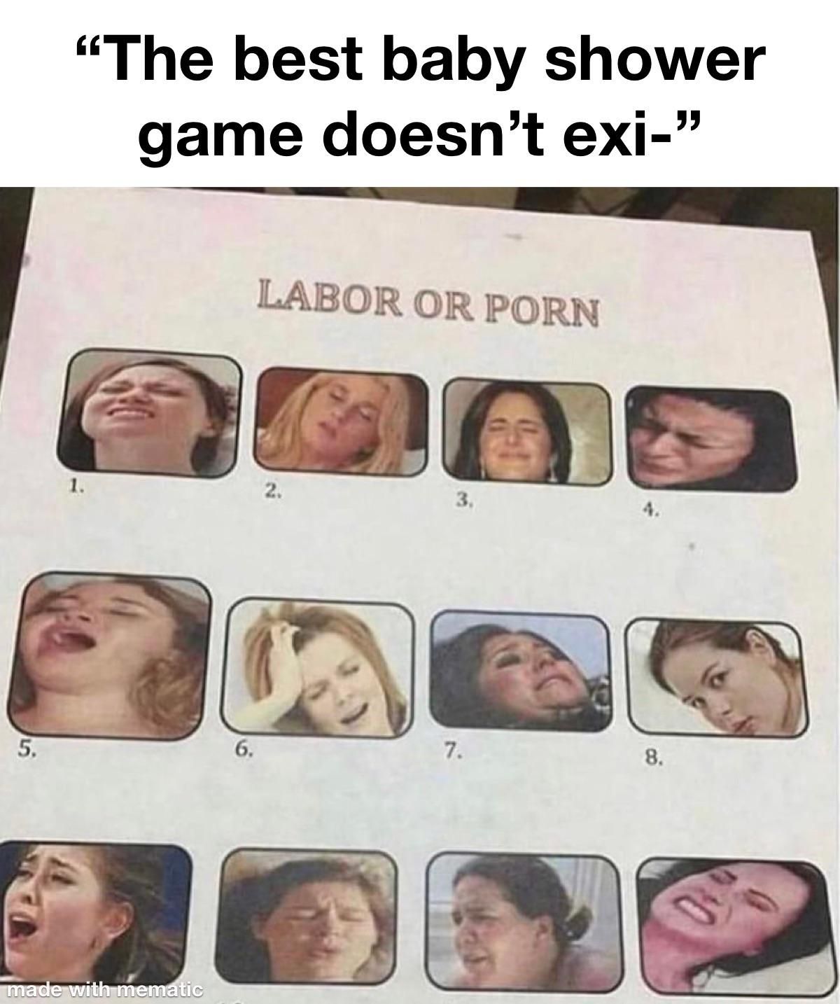 This is an actual baby shower game, but anyways what are your answers?