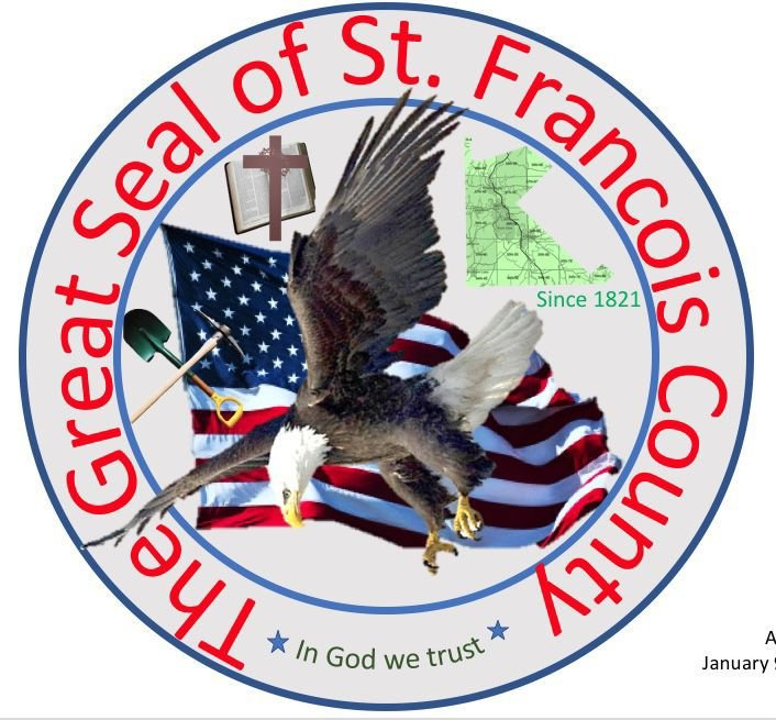 The actual seal of St Francois County in Missouri