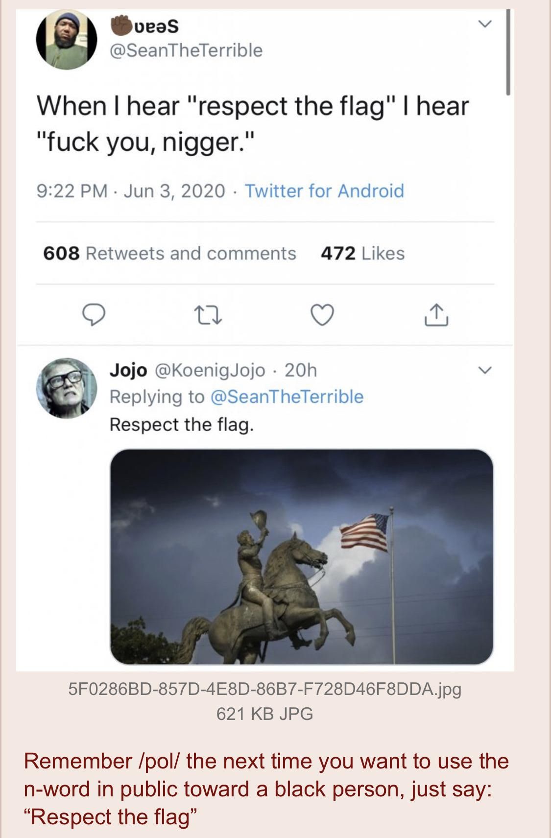Respect the flag.