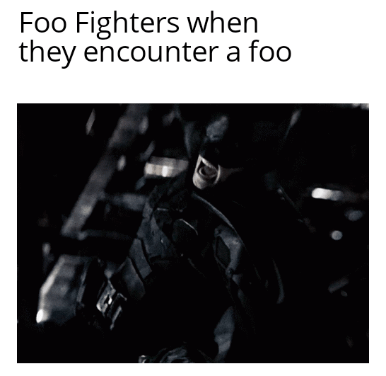 The foo must be destroyed