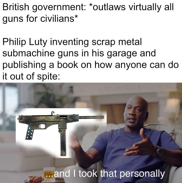 Luty was hard-core trolling the British government
