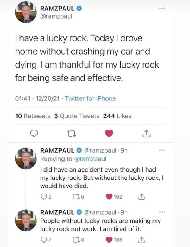 Don't eat your lucky rock