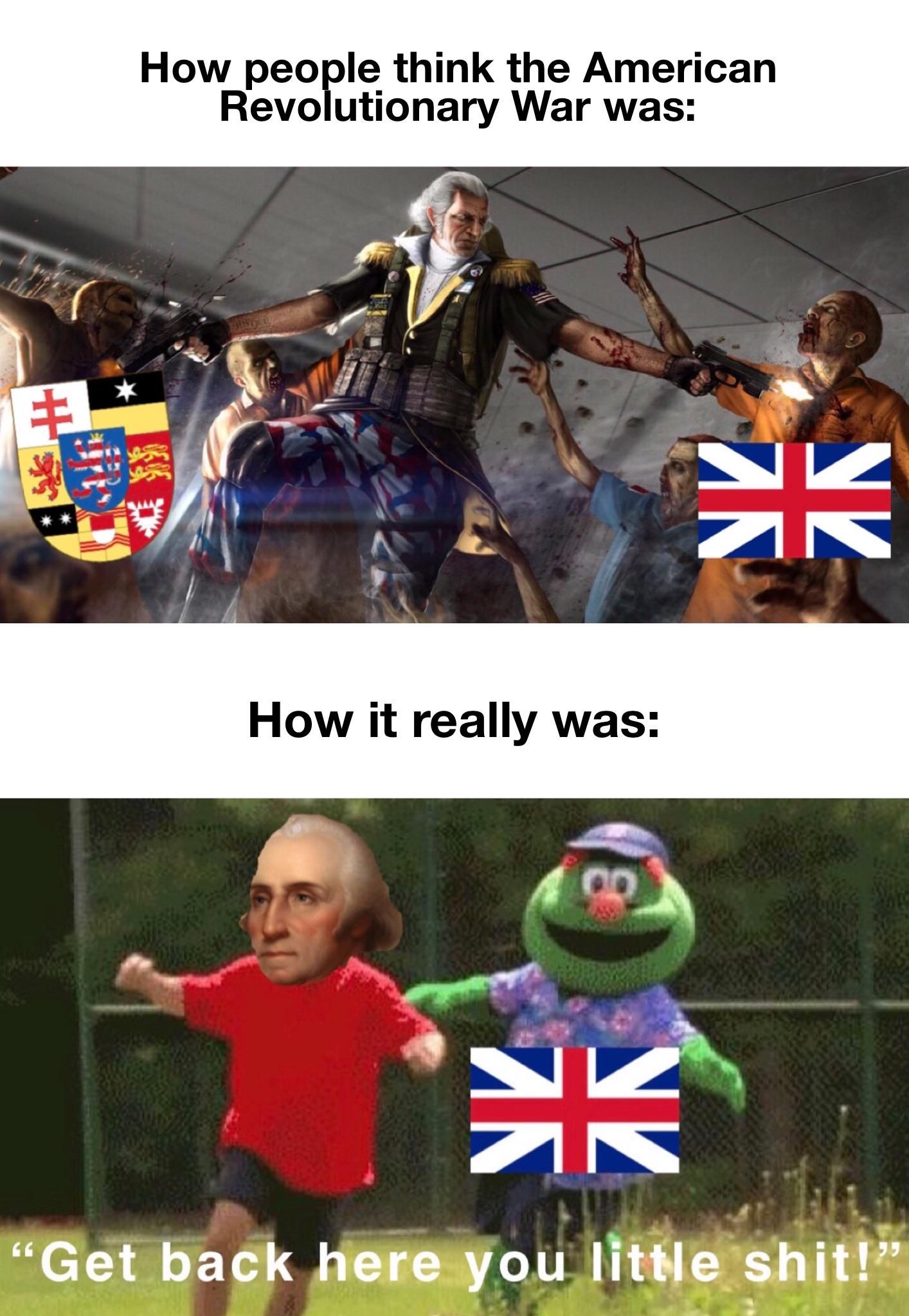 We just annoyed the British into giving up
