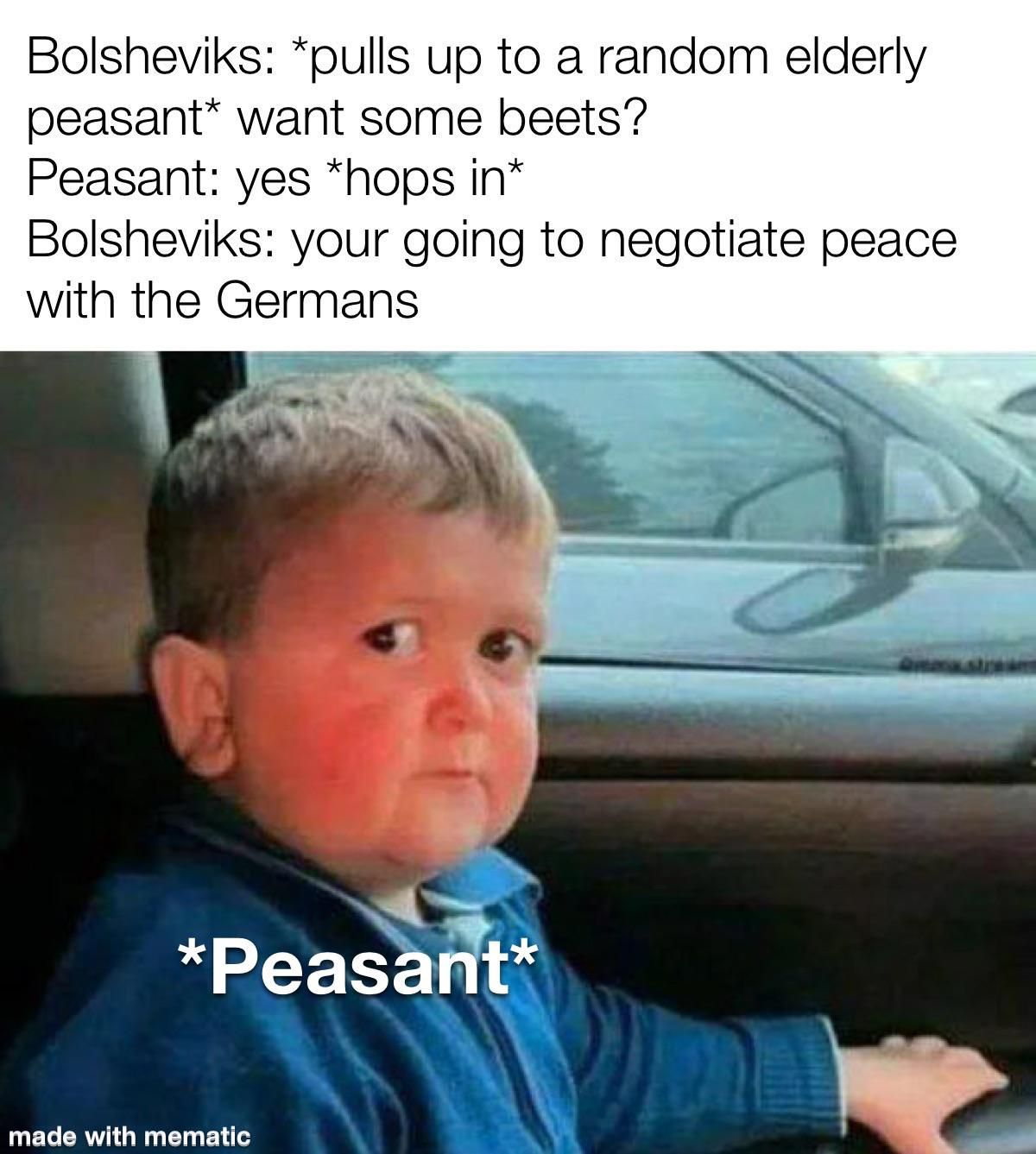 Peace negotiations anyone?