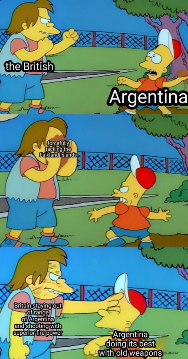 And Argentina believe the islands Is their island
