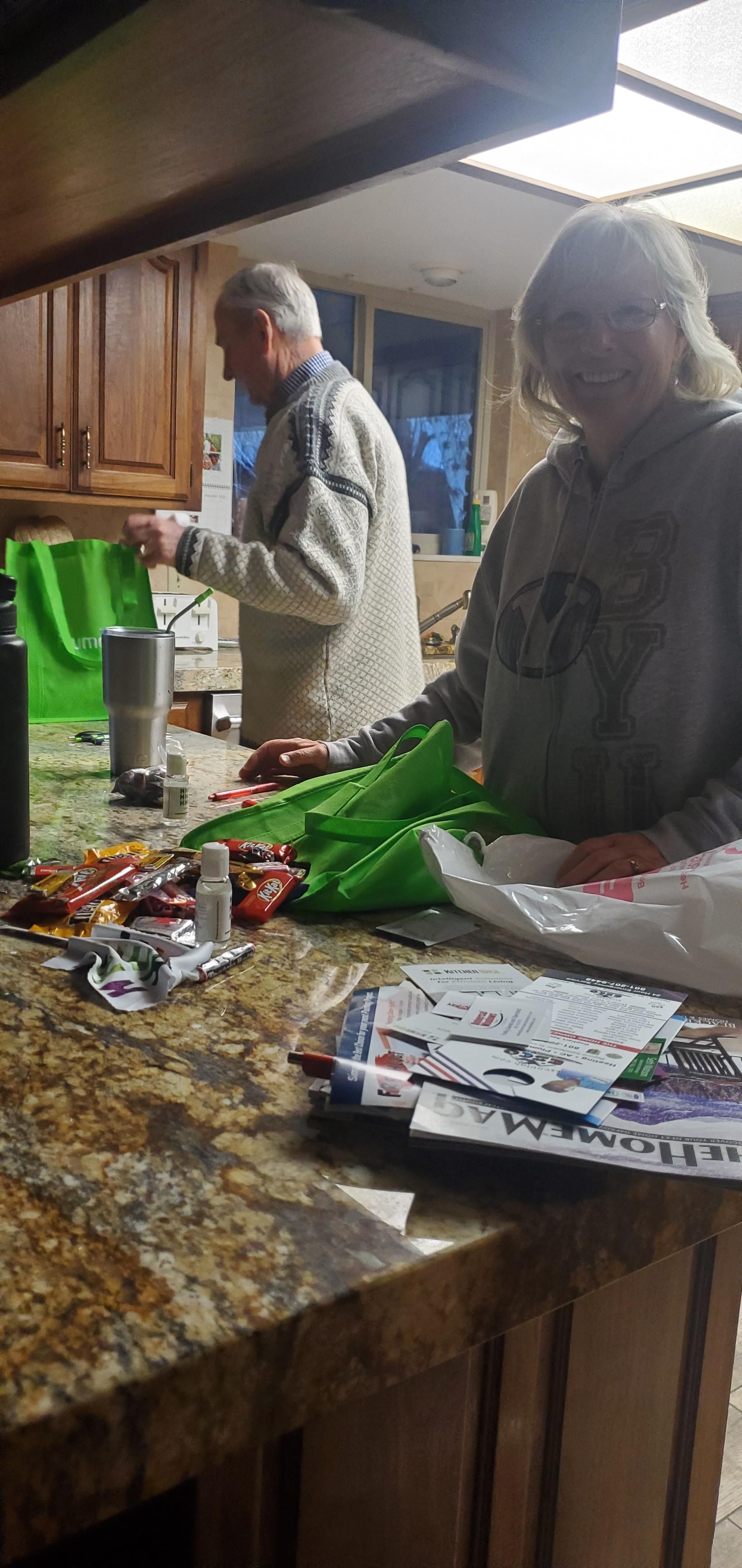 My grandparents went to a Home Show at the Expo Center, and apparently it's trick or treating for old people