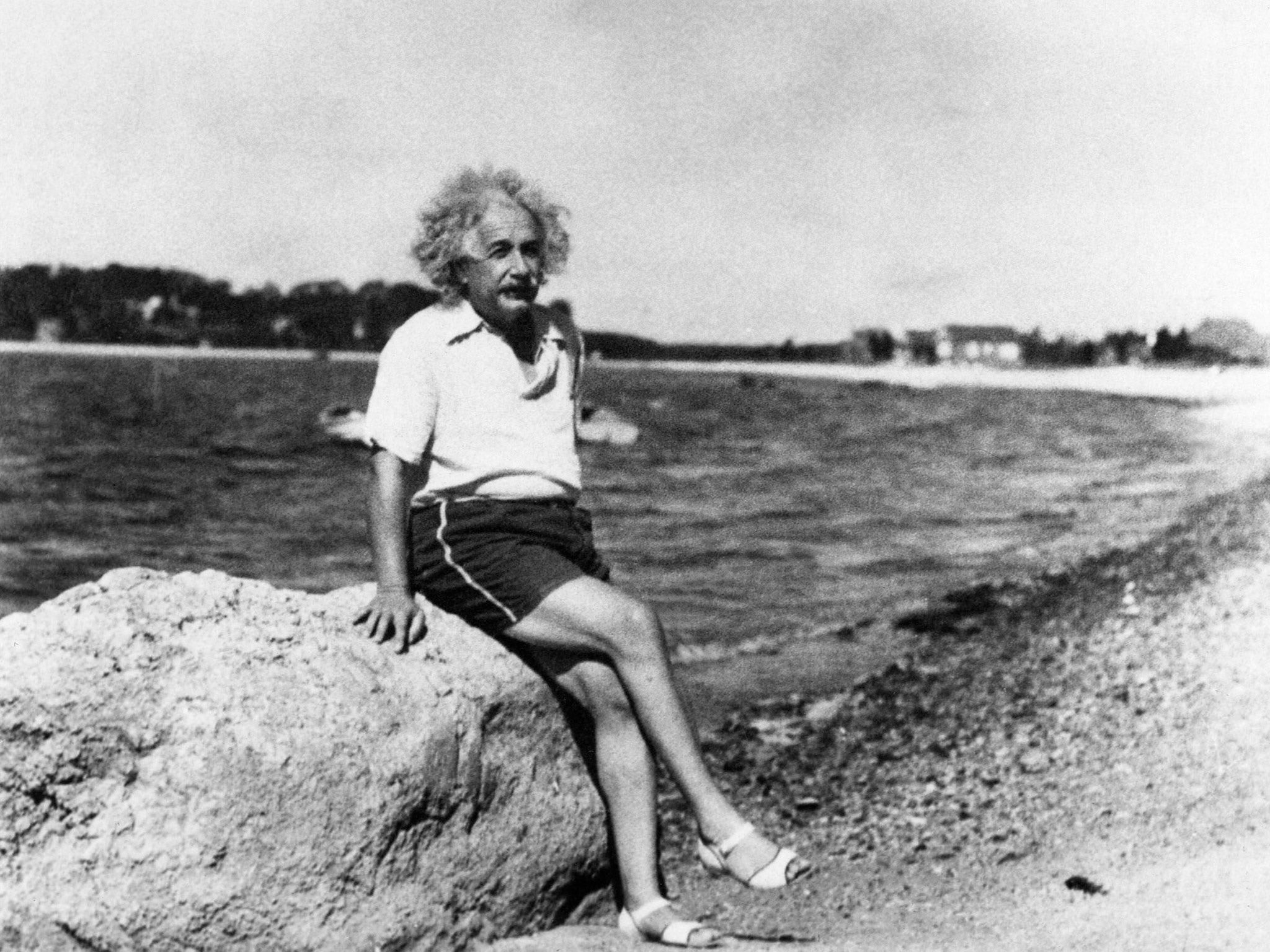 Albert Einstein launches his modelling career