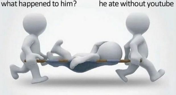 Can't eat in silence :(