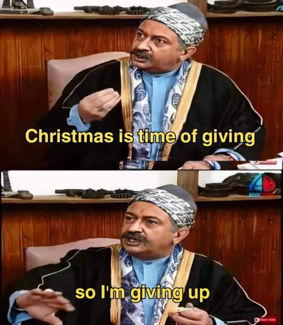 Posting late because I gave up during Christmas