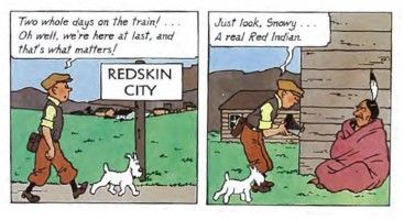 Oh, Tintin... Never change.